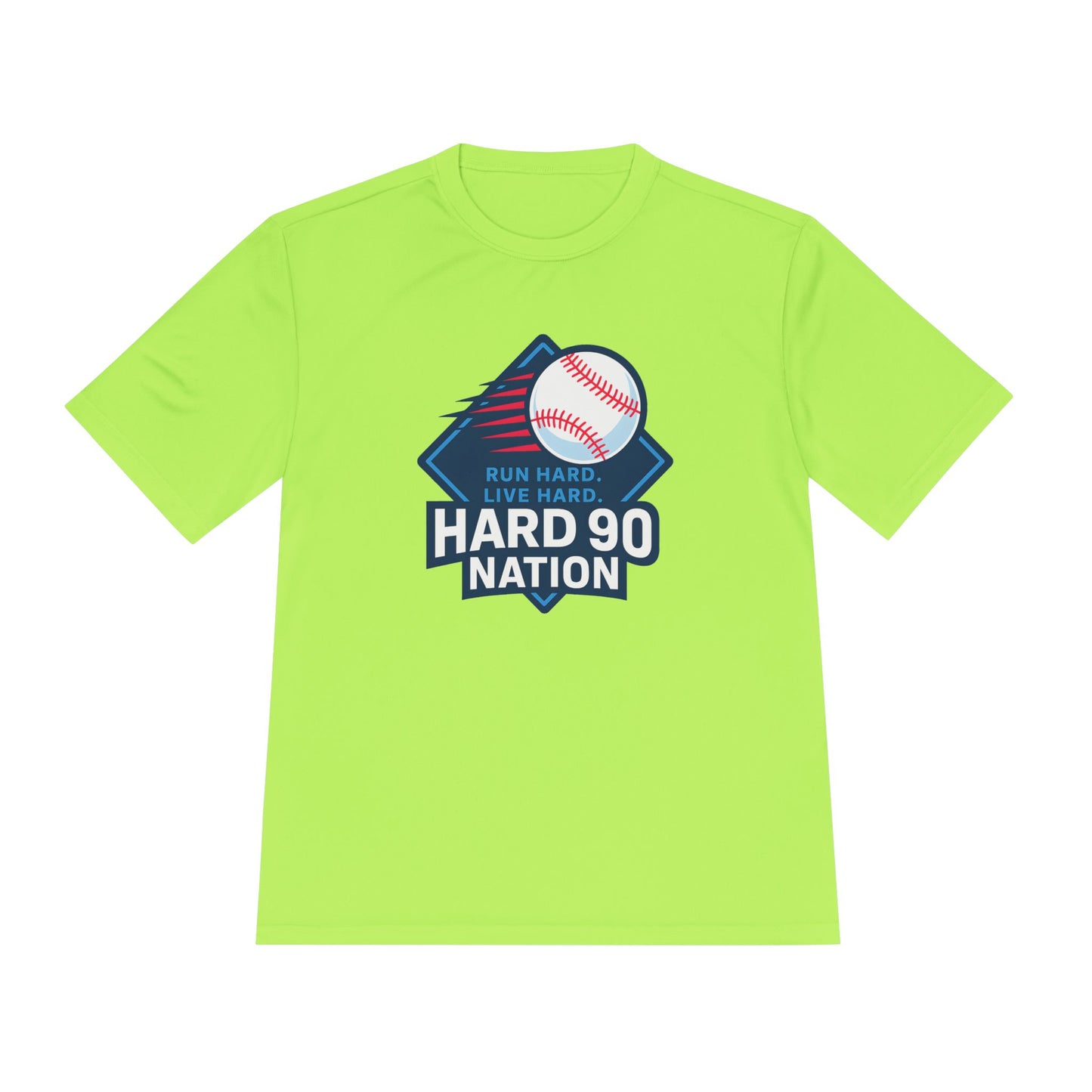 Hard 90 Nation Baseball Performance T-Shirt – Run Hard Live Hard