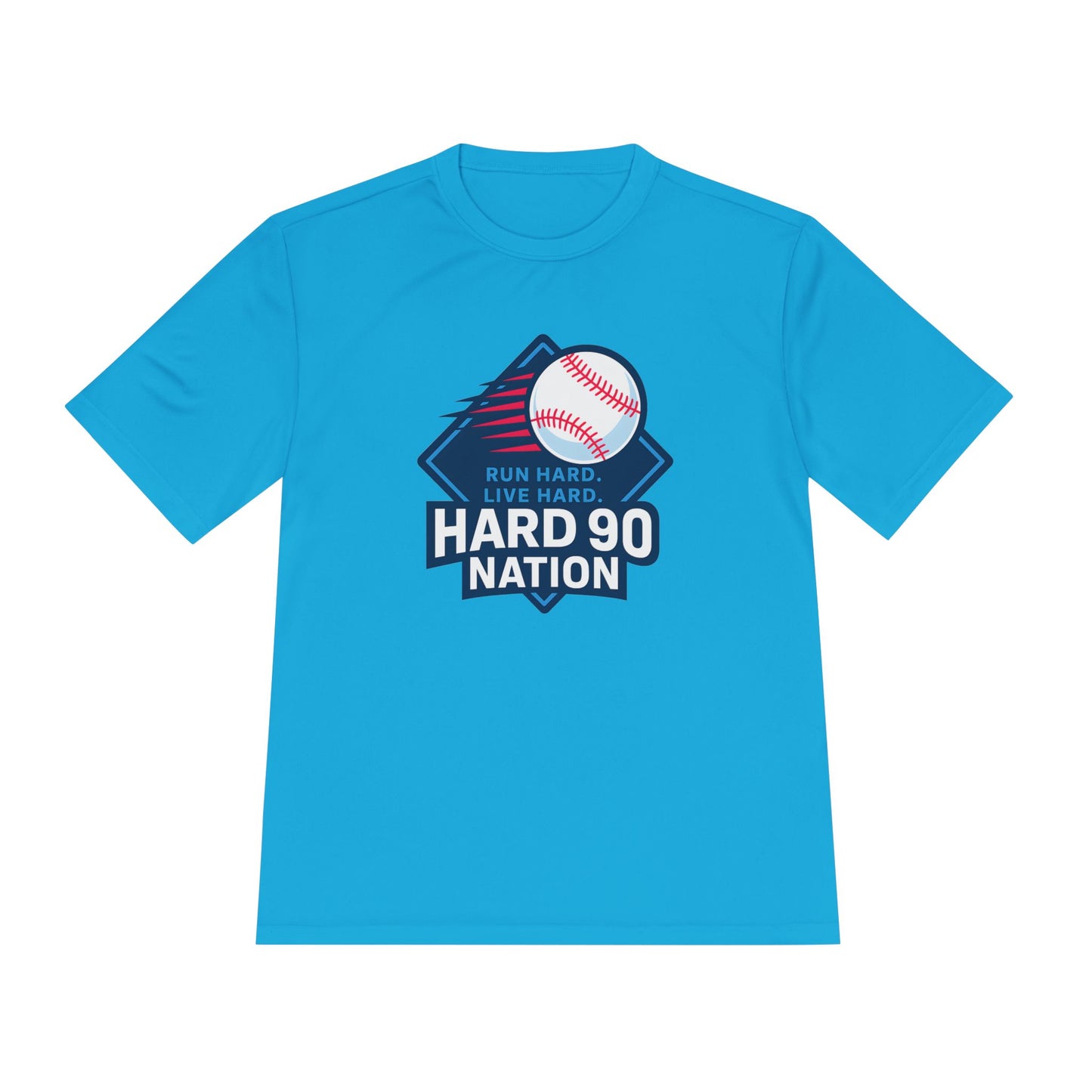 Hard 90 Nation Baseball Performance T-Shirt – Run Hard Live Hard
