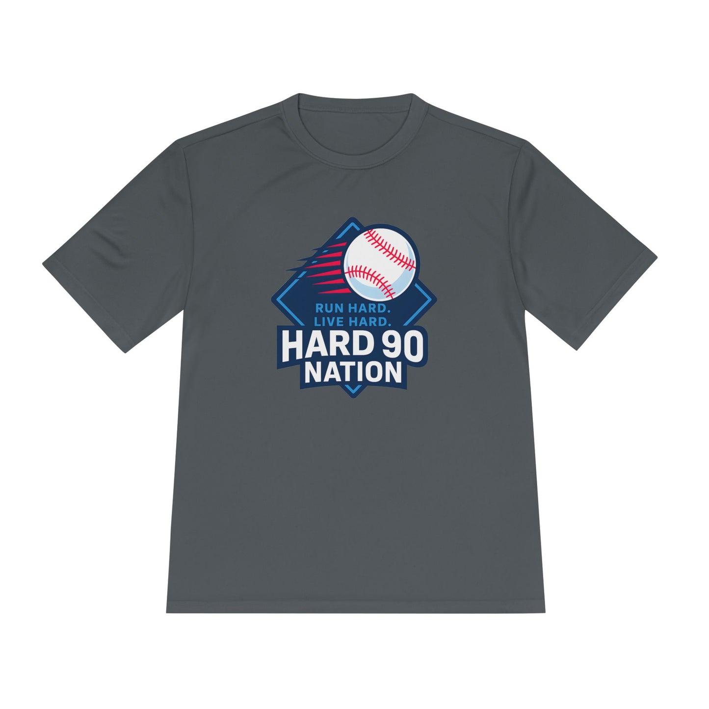 Hard 90 Nation Baseball Performance T-Shirt – Run Hard Live Hard