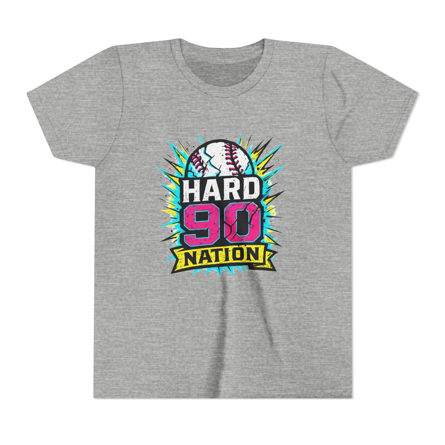 Hard 90 Nation Neon Burst Youth Baseball Tee