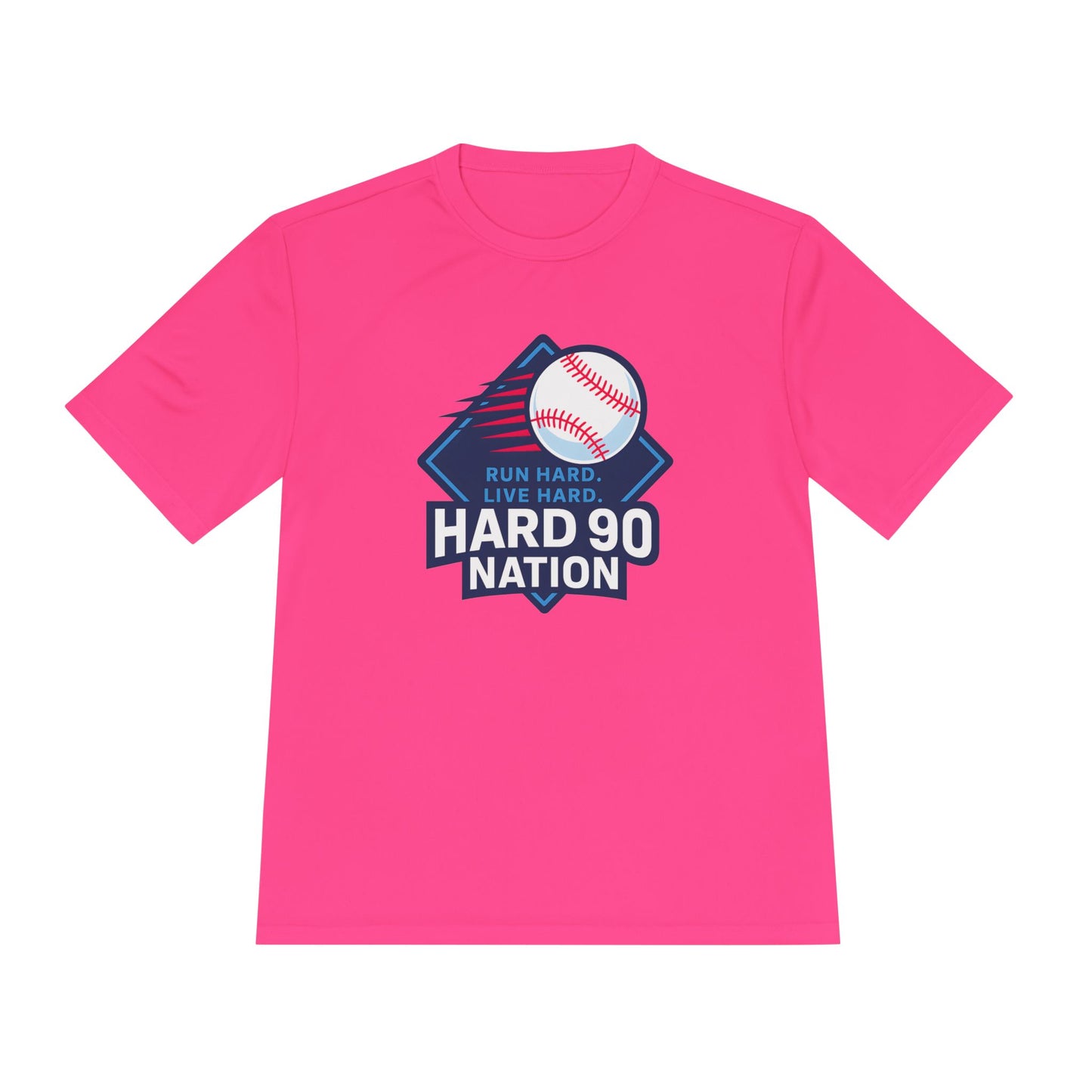 Hard 90 Nation Baseball Performance T-Shirt – Run Hard Live Hard