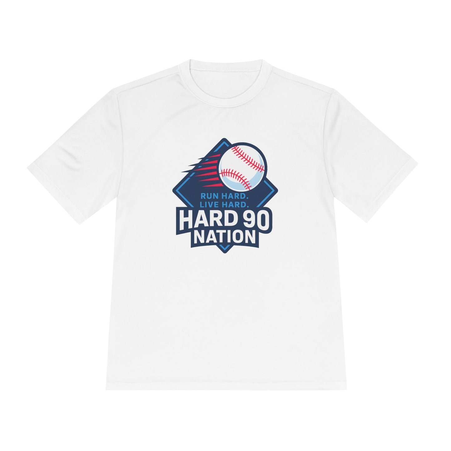 Hard 90 Nation Baseball Performance T-Shirt – Run Hard Live Hard