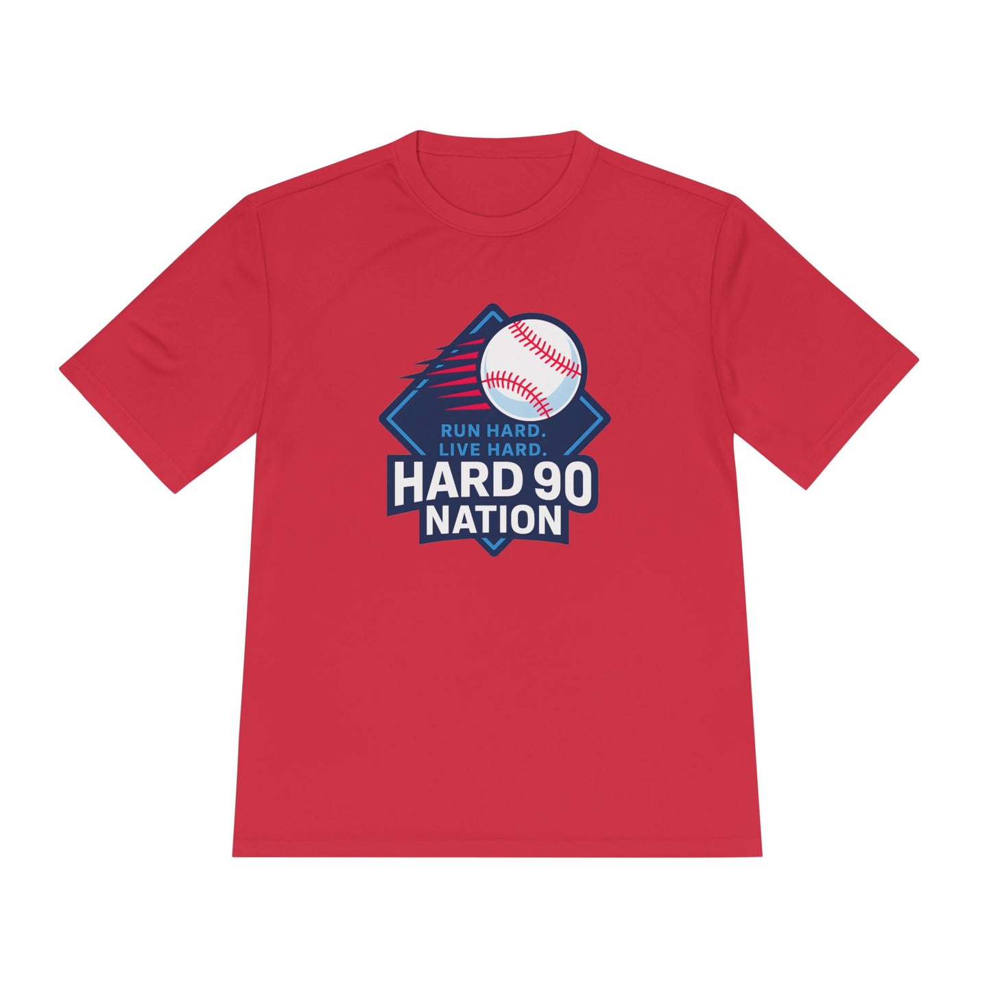 Hard 90 Nation Baseball Performance T-Shirt – Run Hard Live Hard