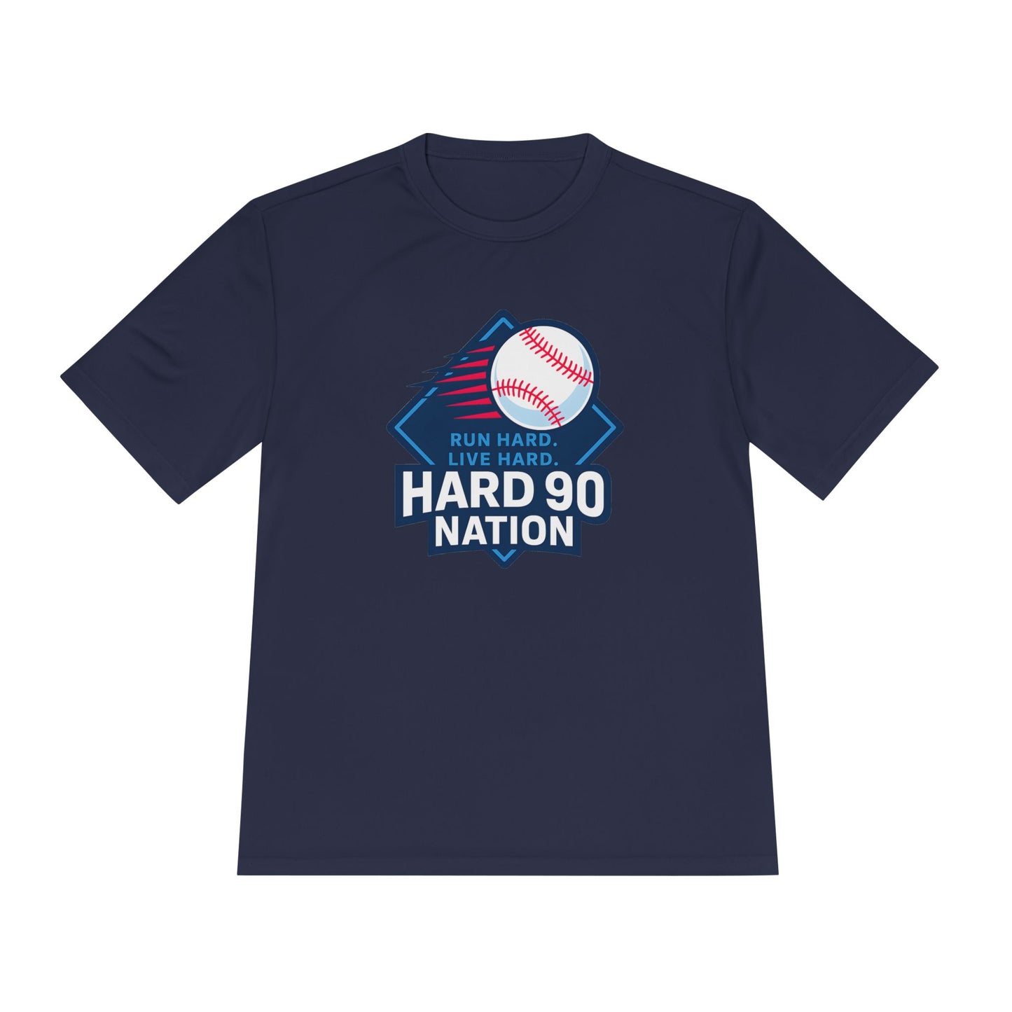 Hard 90 Nation Baseball Performance T-Shirt – Run Hard Live Hard