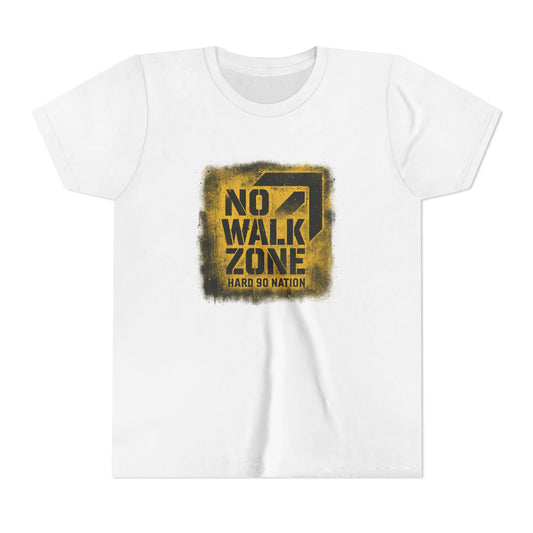 Youth Baseball “No Walk Zone” Tee – Hard 90 Nation Collection