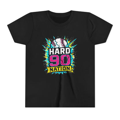 Hard 90 Nation Neon Burst Youth Baseball Tee