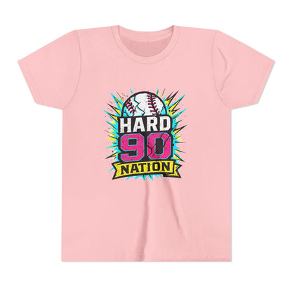 Hard 90 Nation Neon Burst Youth Baseball Tee