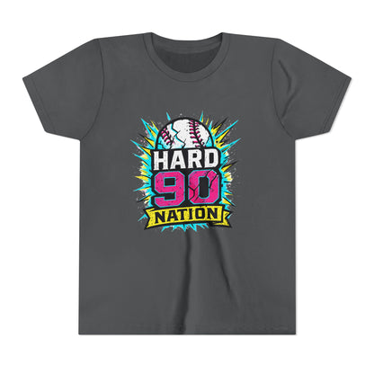 Hard 90 Nation Neon Burst Youth Baseball Tee