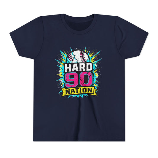 Hard 90 Nation Neon Burst Youth Baseball Tee