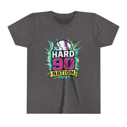 Hard 90 Nation Neon Burst Youth Baseball Tee