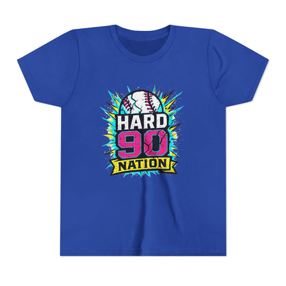 Hard 90 Nation Neon Burst Youth Baseball Tee