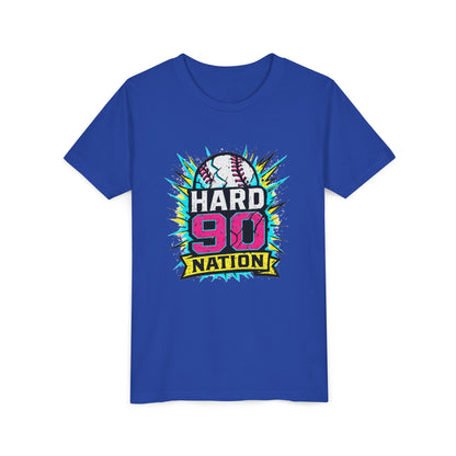 Hard 90 Nation Neon Burst Youth Baseball Tee