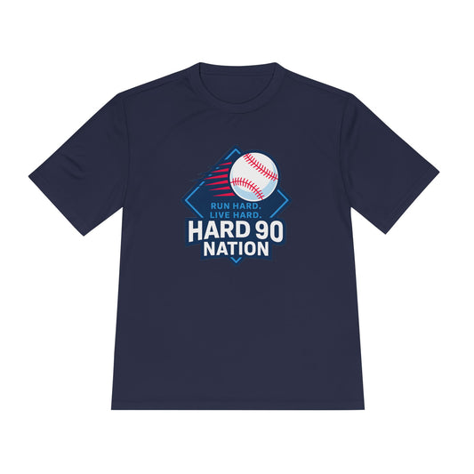 Hard 90 Nation Baseball Performance T-Shirt – Run Hard Live Hard